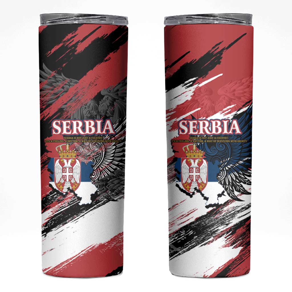 Serbia Skinny Tumbler Wings of the Nation Crown of Heritage