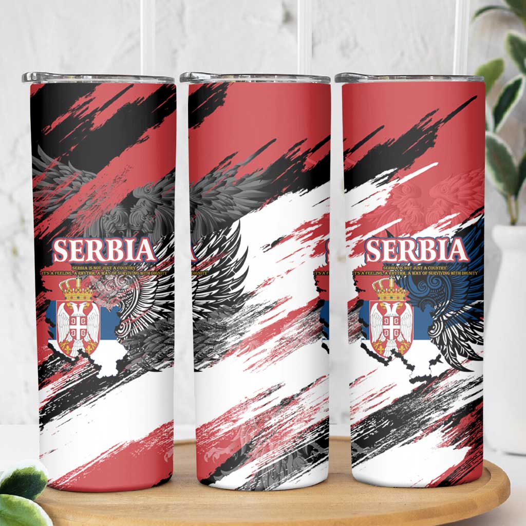 Serbia Skinny Tumbler Wings of the Nation Crown of Heritage