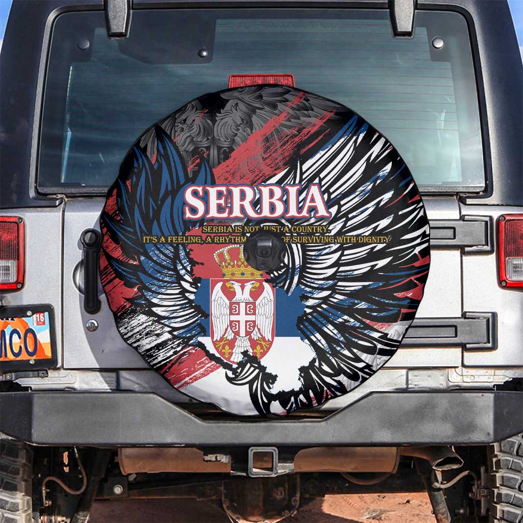 Serbia Spare Tire Cover Wings of the Nation Crown of Heritage