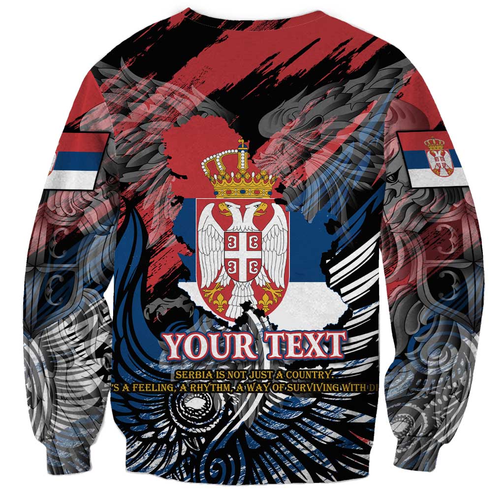 Serbia Sweatshirt Wings of the Nation Crown of Heritage