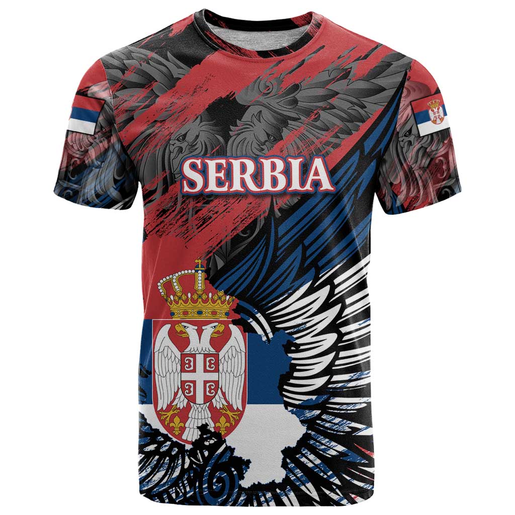 Serbia T Shirt Wings of the Nation Crown of Heritage