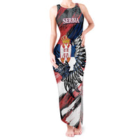 Serbia Tank Maxi Dress Wings of the Nation Crown of Heritage