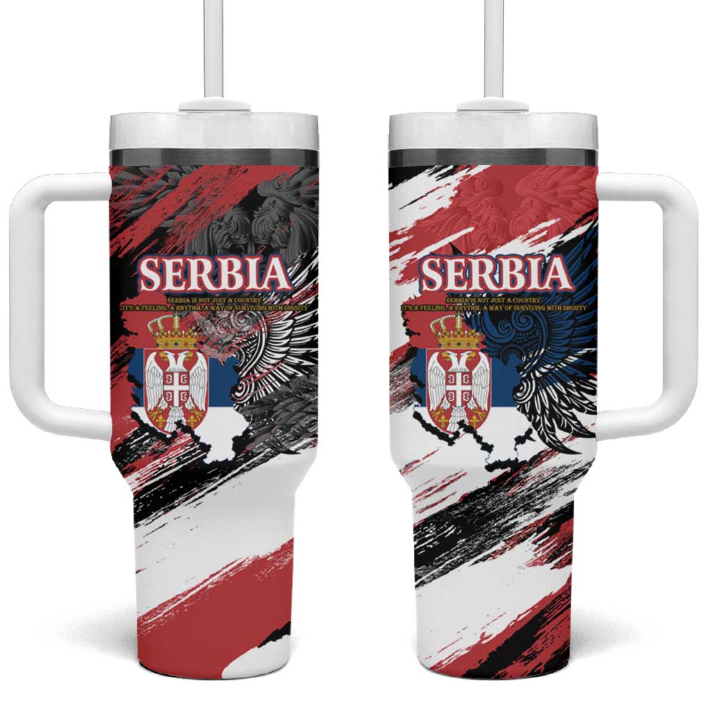 Serbia Tumbler With Handle Wings of the Nation Crown of Heritage