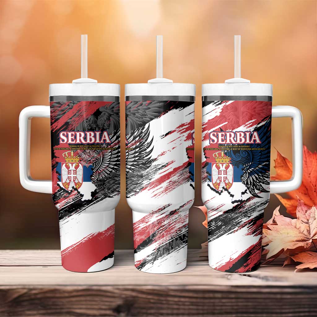 Serbia Tumbler With Handle Wings of the Nation Crown of Heritage