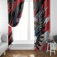 Serbia Window Curtain Wings of the Nation Crown of Heritage
