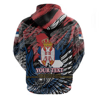 Serbia Zip Hoodie Wings of the Nation Crown of Heritage