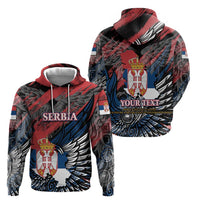 Serbia Zip Hoodie Wings of the Nation Crown of Heritage