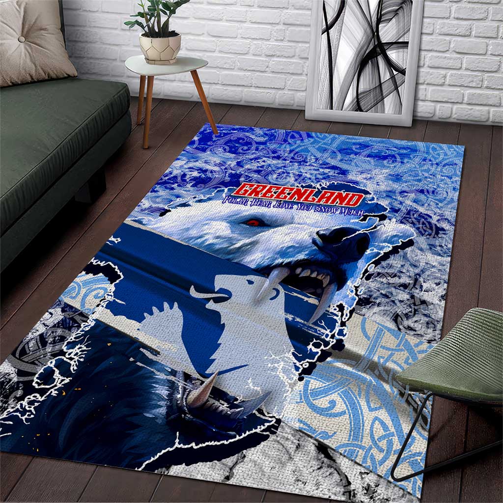 Greenland Area Rug Polar Bear Power You Snow Much