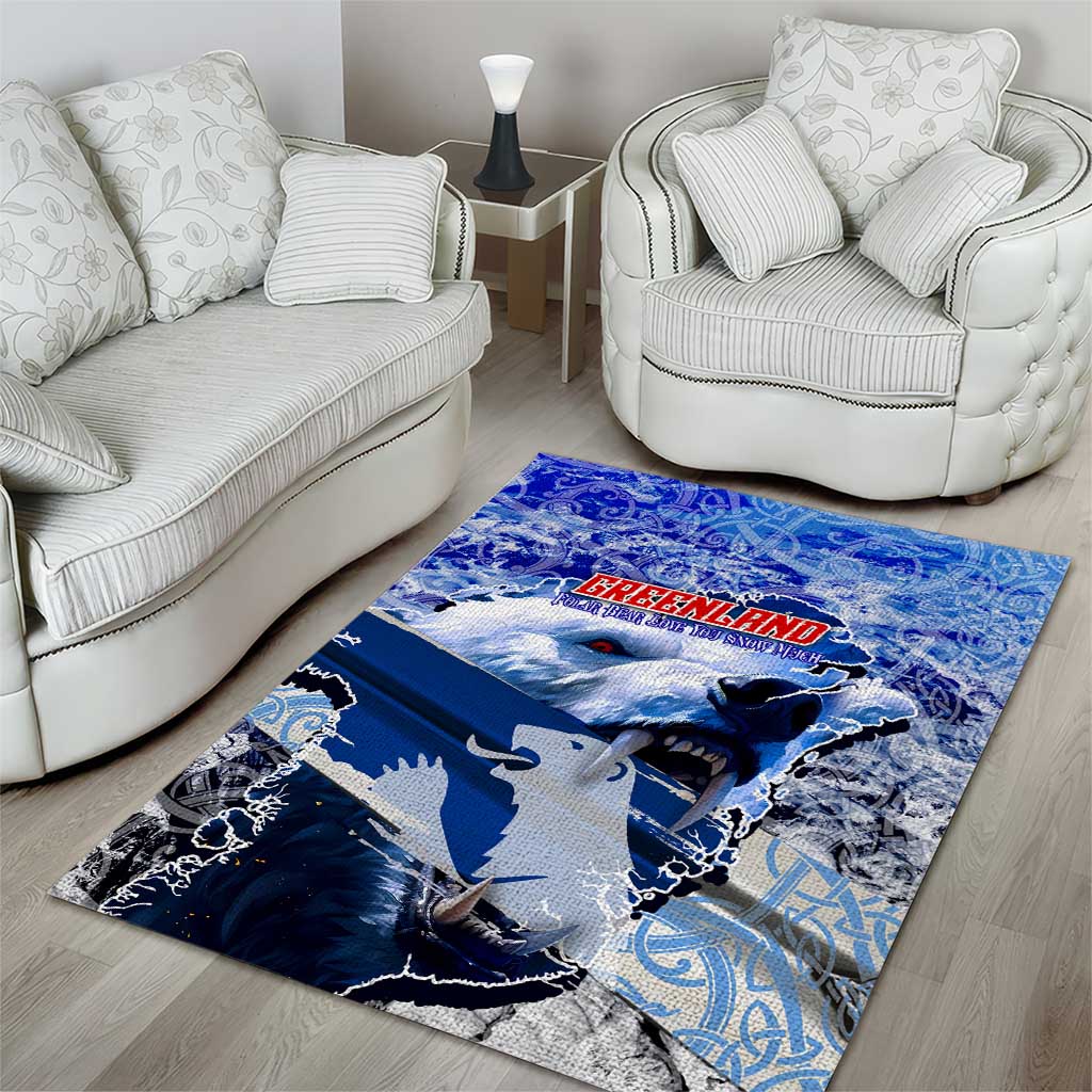 Greenland Area Rug Polar Bear Power You Snow Much