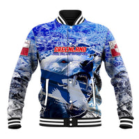 Greenland Baseball Jacket Polar Bear Power You Snow Much