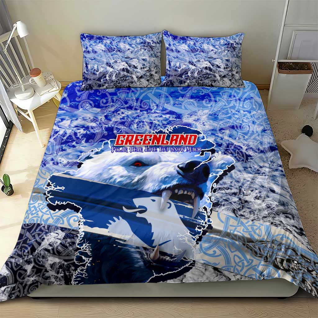 Greenland Bedding Set Polar Bear Power You Snow Much