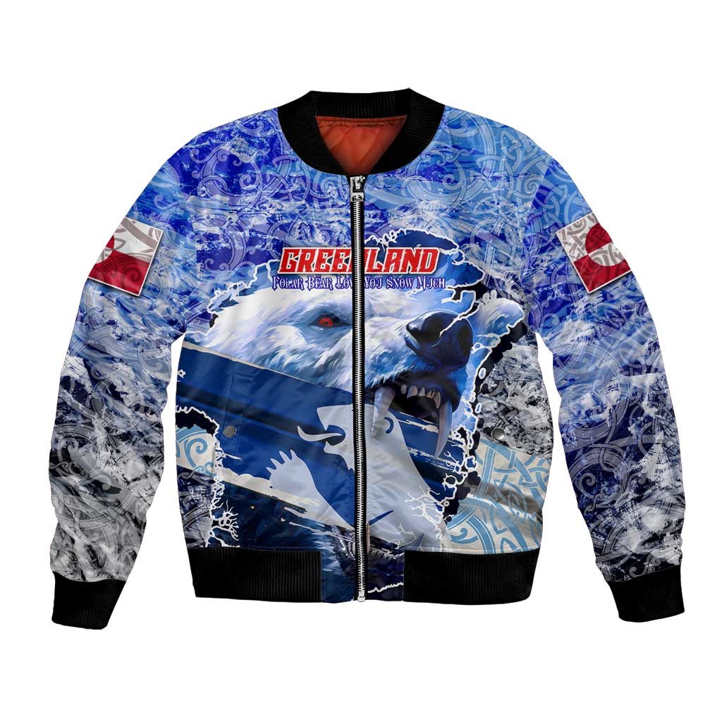 Greenland Bomber Jacket Polar Bear Power You Snow Much