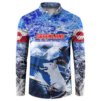 Greenland Button Sweatshirt Polar Bear Power You Snow Much