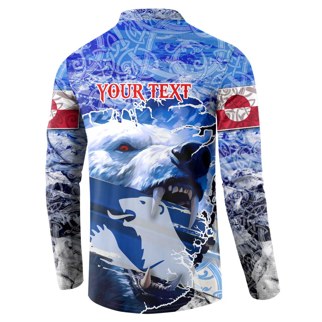 Greenland Button Sweatshirt Polar Bear Power You Snow Much