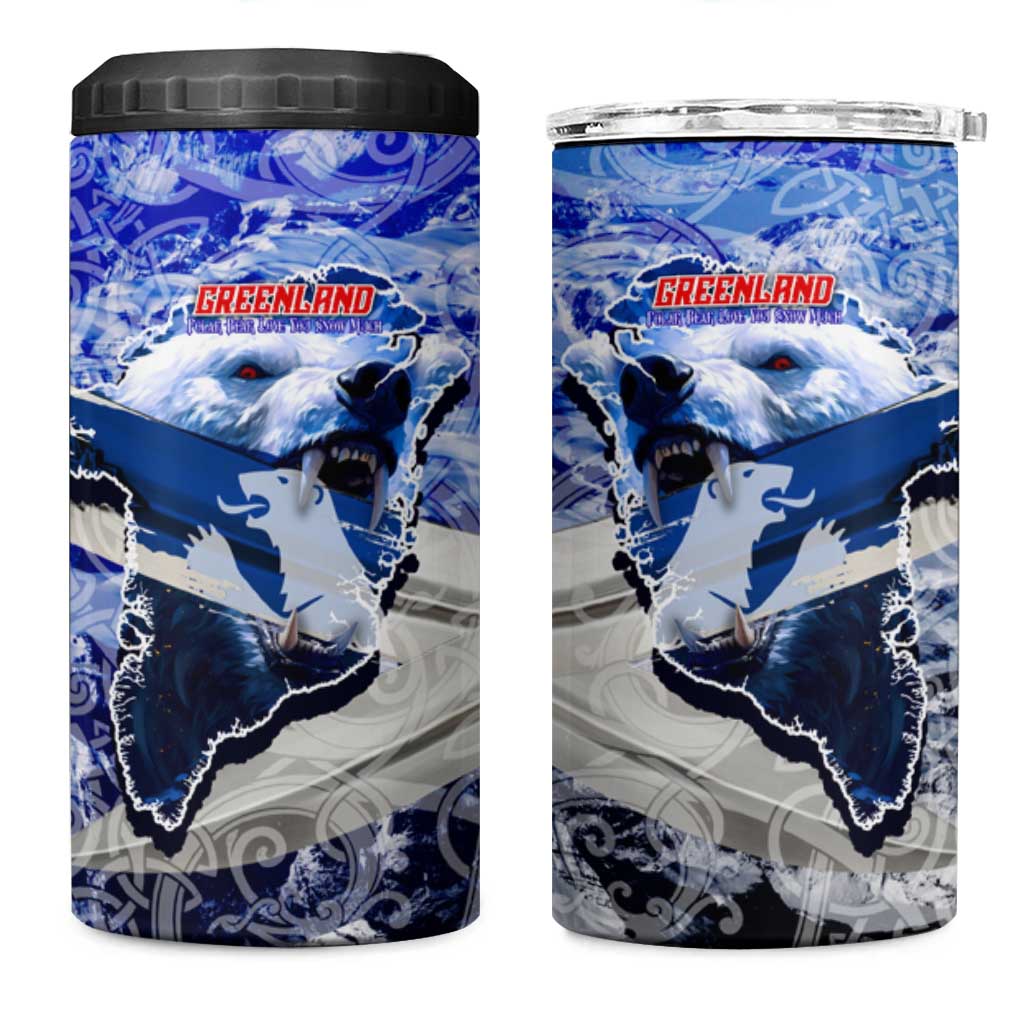 Greenland 4 in 1 Can Cooler Tumbler Polar Bear Power You Snow Much