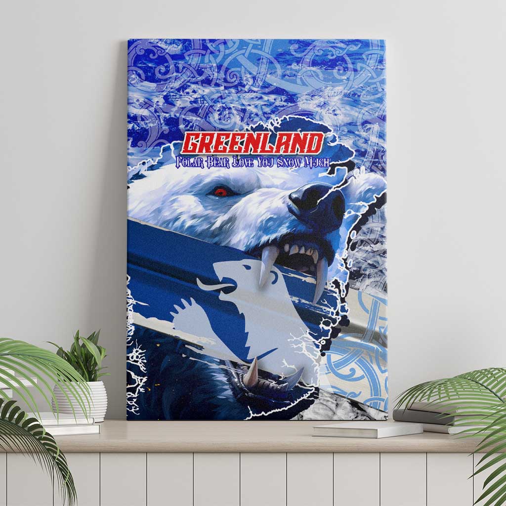 Greenland Canvas Wall Art Polar Bear Power You Snow Much