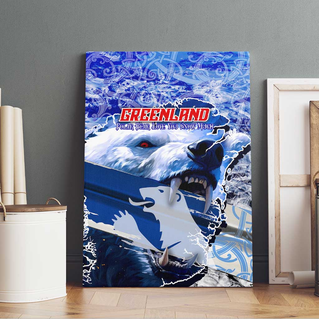 Greenland Canvas Wall Art Polar Bear Power You Snow Much