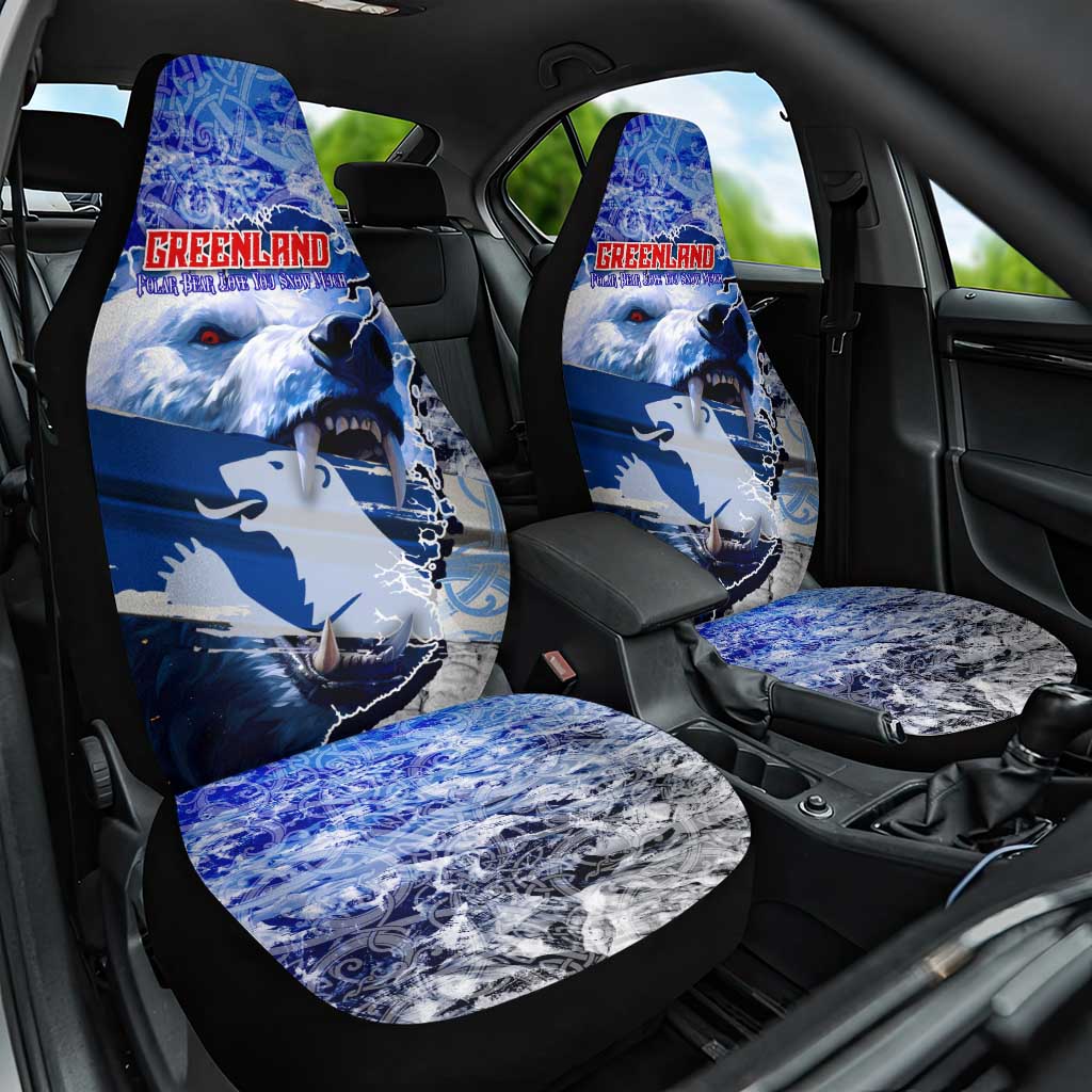 Greenland Car Seat Cover Polar Bear Power You Snow Much