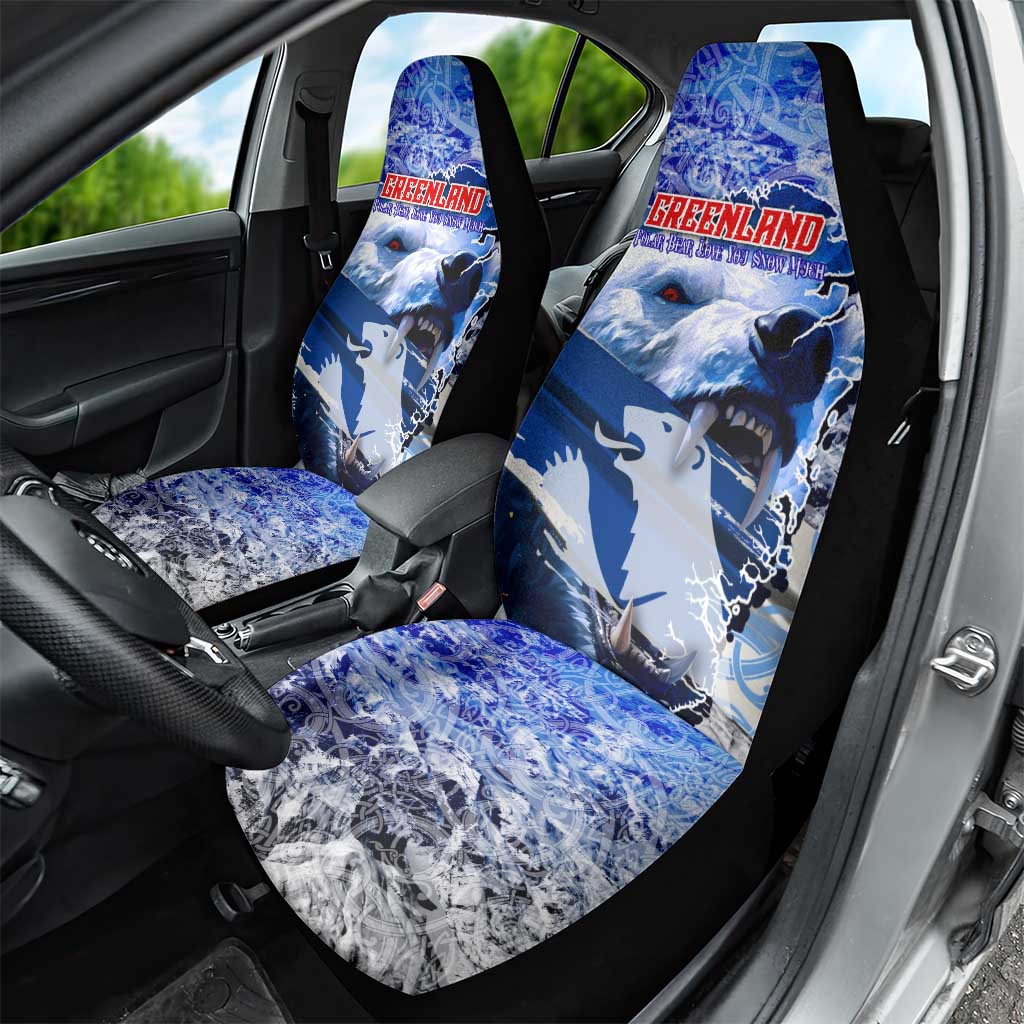 Greenland Car Seat Cover Polar Bear Power You Snow Much