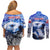 Greenland Couples Matching Off Shoulder Short Dress and Long Sleeve Button Shirt Polar Bear Power You Snow Much