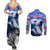 Greenland Couples Matching Summer Maxi Dress and Long Sleeve Button Shirt Polar Bear Power You Snow Much