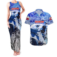 Greenland Couples Matching Tank Maxi Dress and Hawaiian Shirt Polar Bear Power You Snow Much