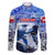 Greenland Family Matching Off The Shoulder Long Sleeve Dress and Hawaiian Shirt Polar Bear Power You Snow Much