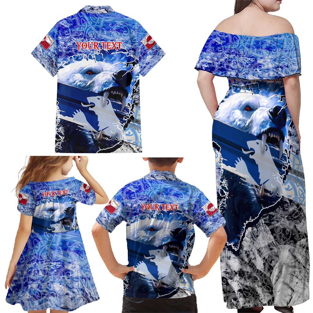 Greenland Family Matching Off Shoulder Maxi Dress and Hawaiian Shirt Polar Bear Power You Snow Much