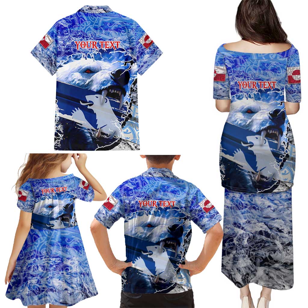 Greenland Family Matching Puletasi and Hawaiian Shirt Polar Bear Power You Snow Much