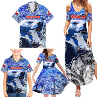Greenland Family Matching Summer Maxi Dress and Hawaiian Shirt Polar Bear Power You Snow Much