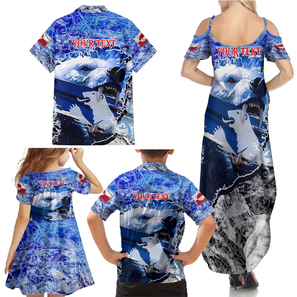 Greenland Family Matching Summer Maxi Dress and Hawaiian Shirt Polar Bear Power You Snow Much