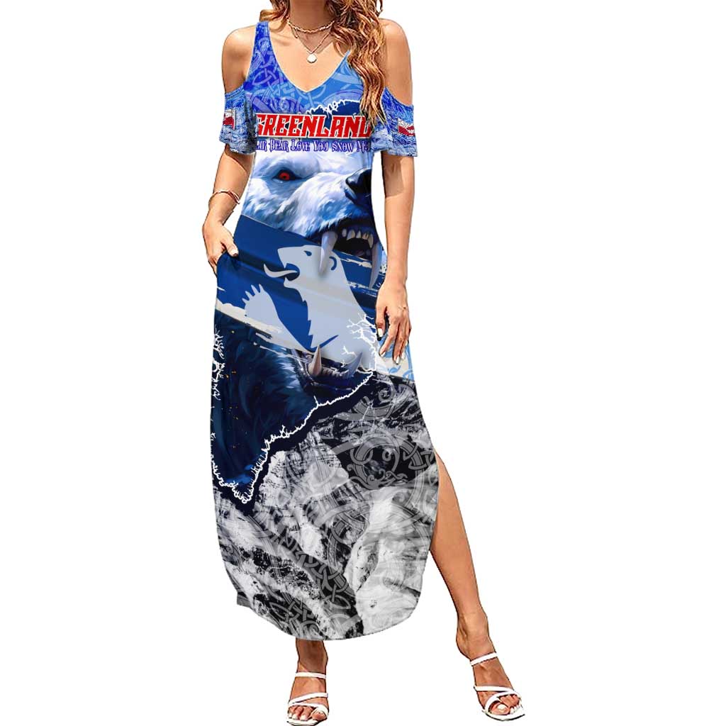 Greenland Family Matching Summer Maxi Dress and Hawaiian Shirt Polar Bear Power You Snow Much