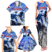 Greenland Family Matching Tank Maxi Dress and Hawaiian Shirt Polar Bear Power You Snow Much
