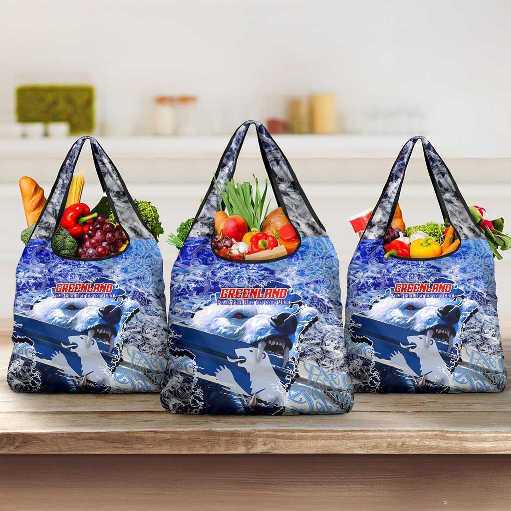Greenland Grocery Bag Polar Bear Power You Snow Much