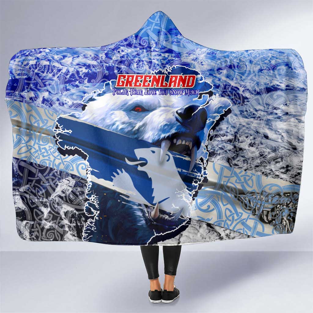 Greenland Hooded Blanket Polar Bear Power You Snow Much