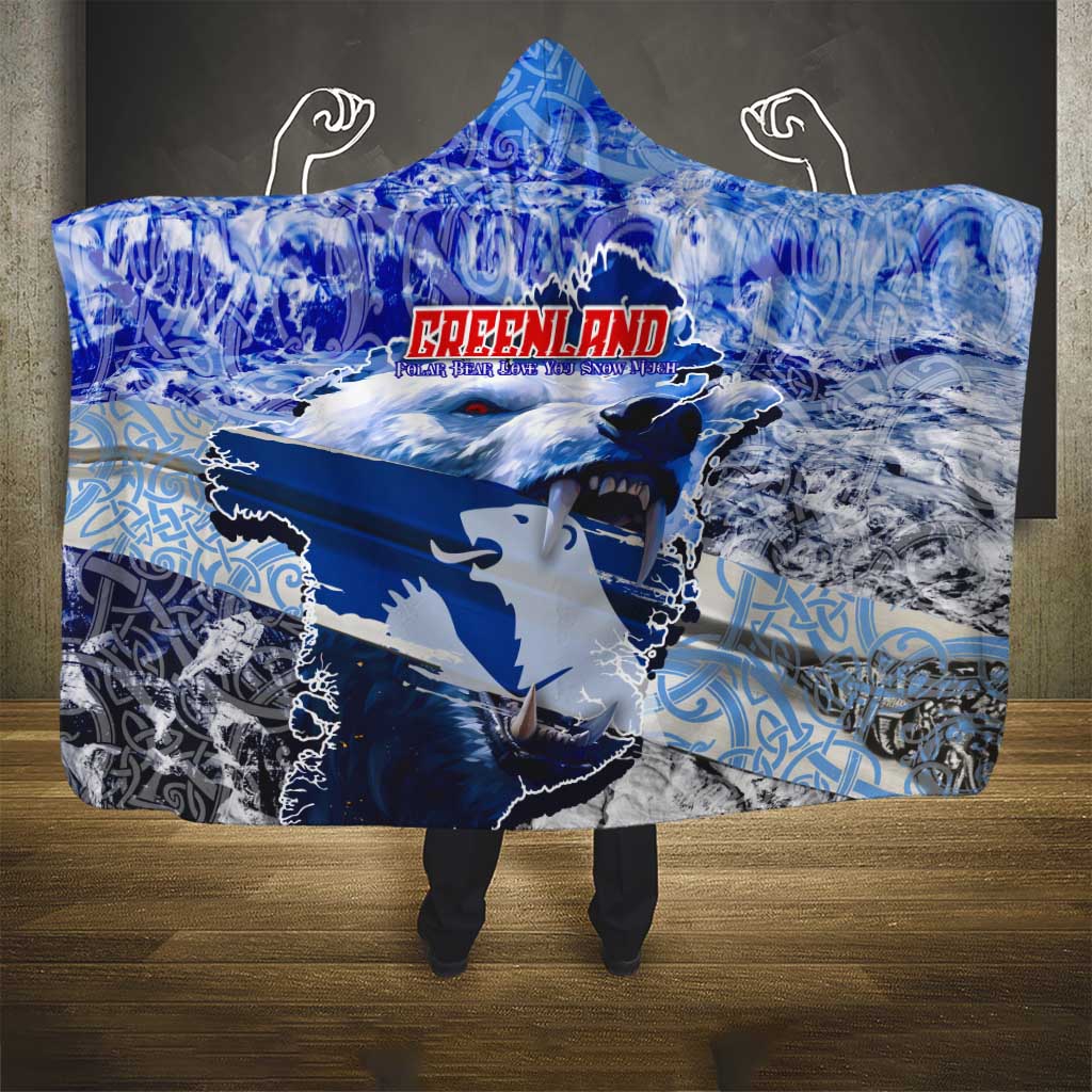 Greenland Hooded Blanket Polar Bear Power You Snow Much