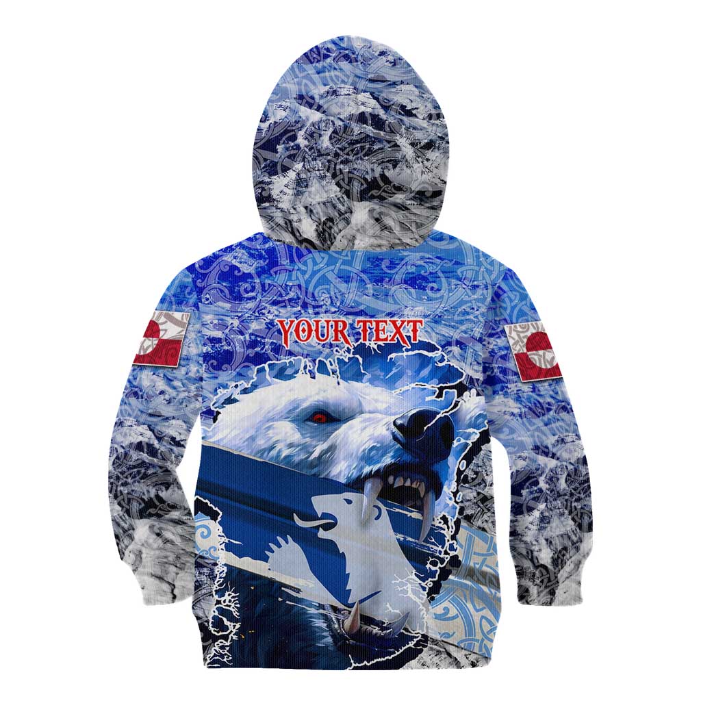 Greenland Kid Hoodie Polar Bear Power You Snow Much
