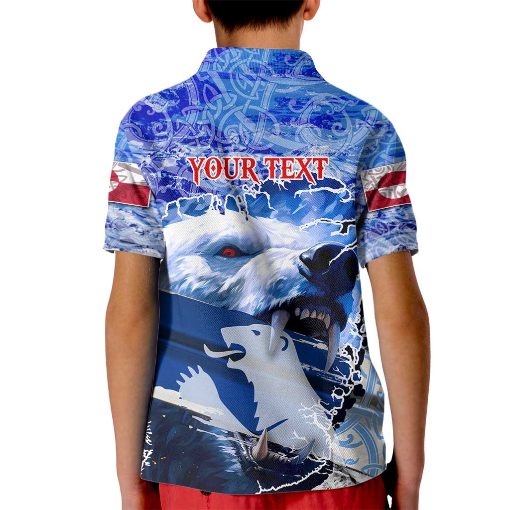 Greenland Kid Polo Shirt Polar Bear Power You Snow Much