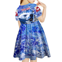 Greenland Kid Short Sleeve Dress Polar Bear Power You Snow Much