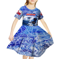 Greenland Kid Short Sleeve Dress Polar Bear Power You Snow Much