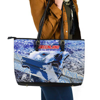Greenland Leather Tote Bag Polar Bear Power You Snow Much