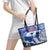 Greenland Leather Tote Bag Polar Bear Power You Snow Much