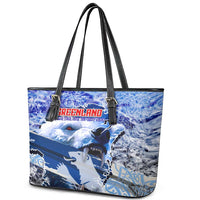 Greenland Leather Tote Bag Polar Bear Power You Snow Much
