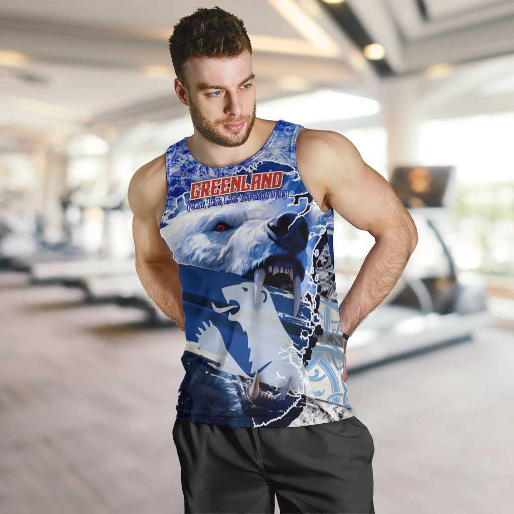 Greenland Men Tank Top Polar Bear Power You Snow Much