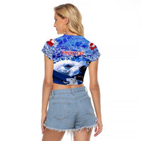 Greenland Raglan Cropped T Shirt Polar Bear Power You Snow Much