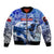 Greenland Sleeve Zip Bomber Jacket Polar Bear Power You Snow Much
