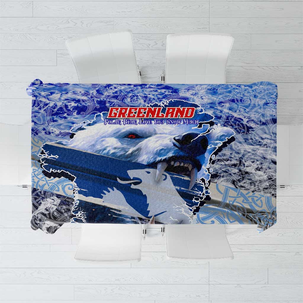 Greenland Tablecloth Polar Bear Power You Snow Much