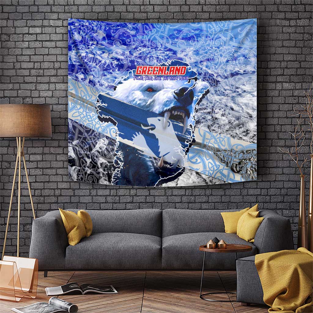 Greenland Tapestry Polar Bear Power You Snow Much
