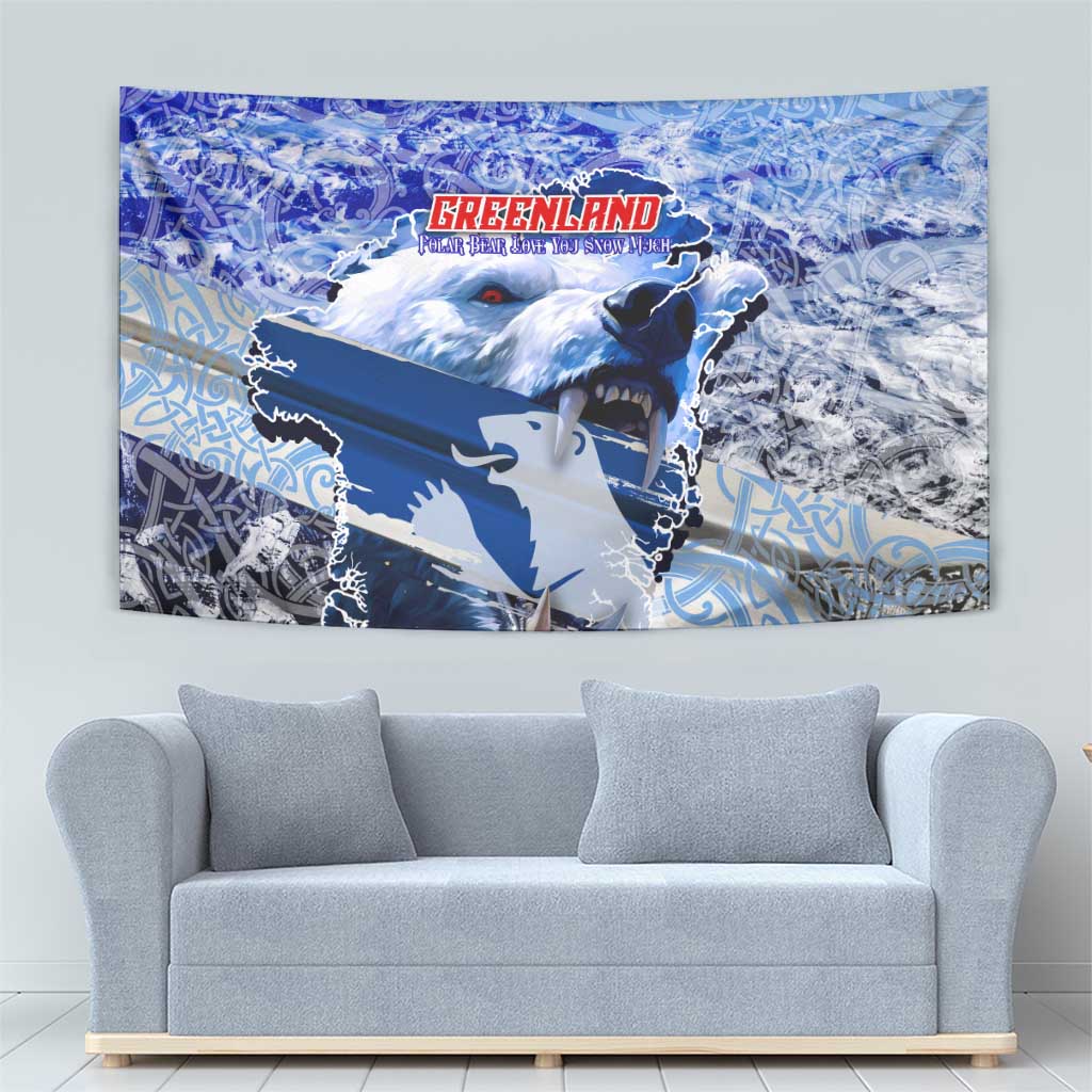 Greenland Tapestry Polar Bear Power You Snow Much