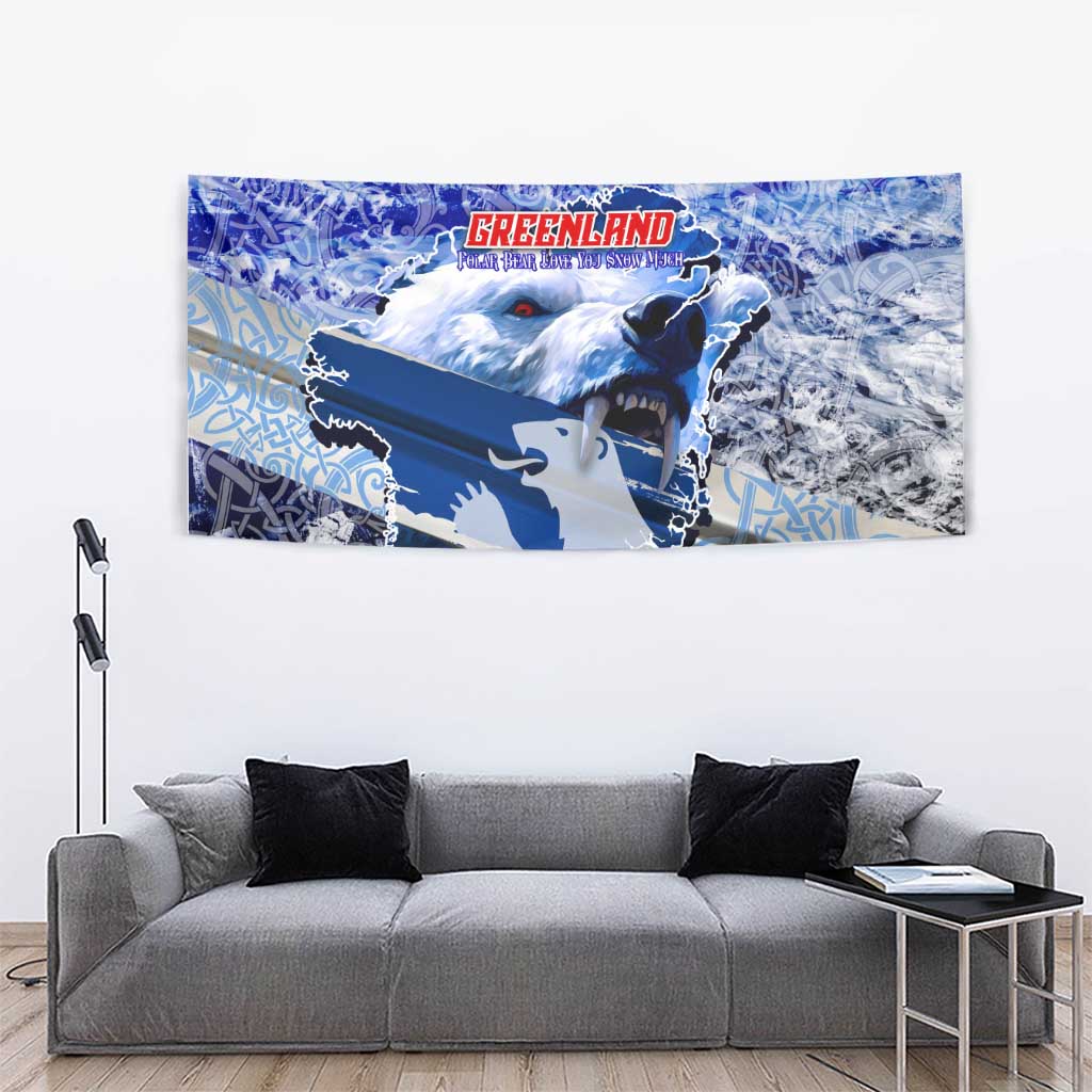 Greenland Tapestry Polar Bear Power You Snow Much